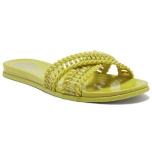 Vince Camuto Womens Erindra Jelly Slide Flip-Flop 7 Key Lime